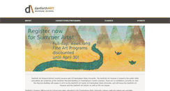 Desktop Screenshot of danforthart.org