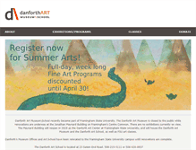 Tablet Screenshot of danforthart.org